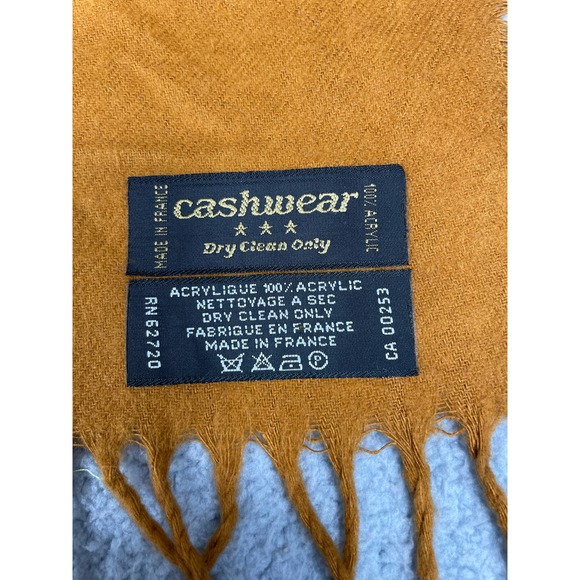 Cashwear Multicolor Striped Scarf Made In France - Picture 2 of 5